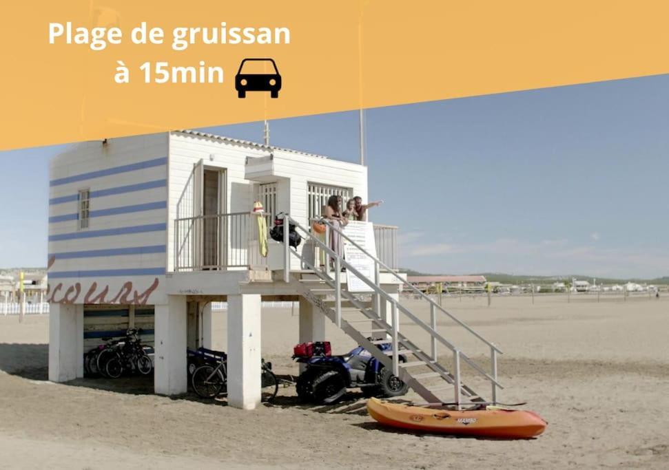 L'Orchidee, Proche De La Gare Avec Clim Et Terrasse Apartment Narbonne Bagian luar foto