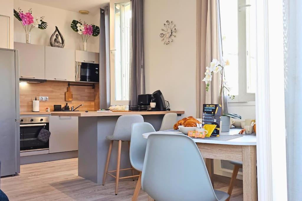 L'Orchidee, Proche De La Gare Avec Clim Et Terrasse Apartment Narbonne Bagian luar foto