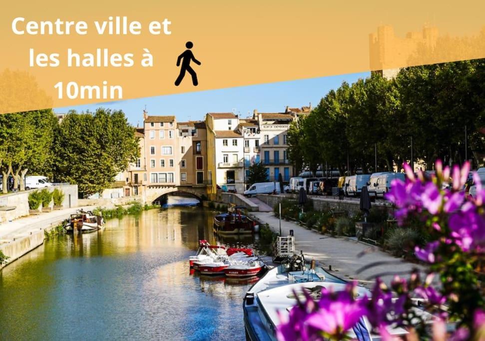 L'Orchidee, Proche De La Gare Avec Clim Et Terrasse Apartment Narbonne Bagian luar foto